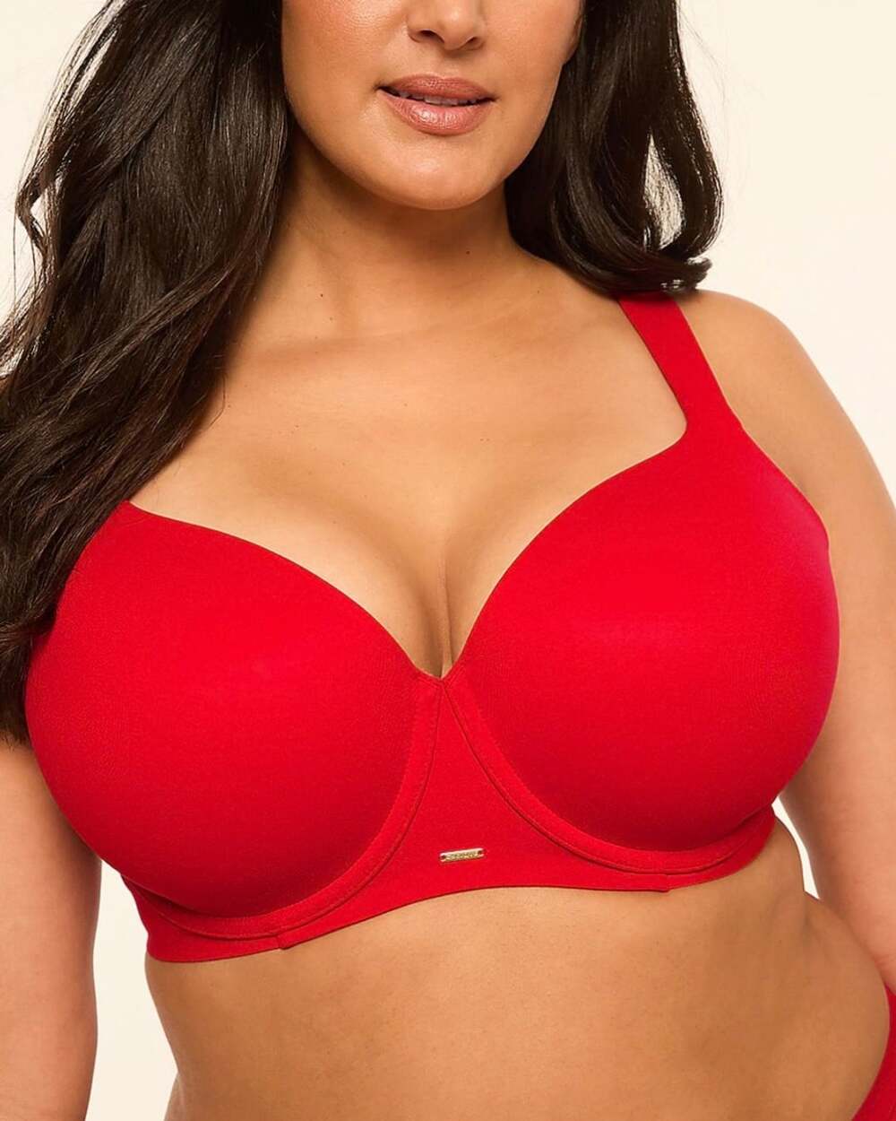 Cacique Modern Luxe Lightly Lined Full Coverage Bra Size 46DD Red